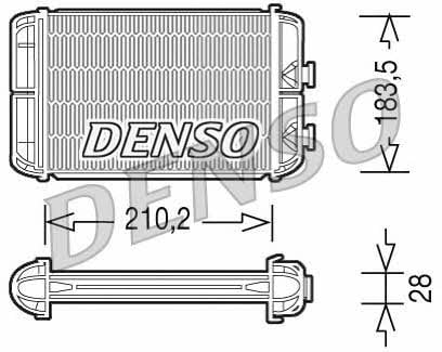DENSO DRR20004 Heat exchanger, interior heating DRR20004