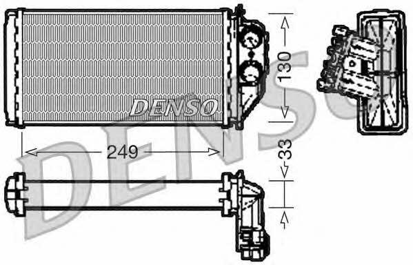 DENSO DRR21002 Heat exchanger, interior heating DRR21002