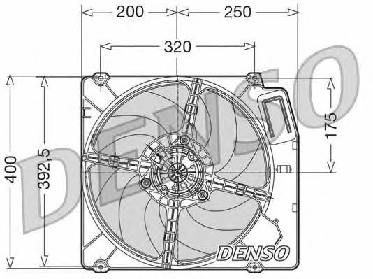 DENSO DER01003 Hub, engine cooling fan wheel DER01003