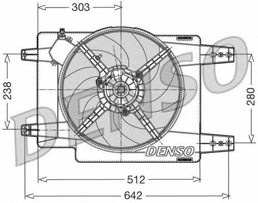 DENSO DER01011 Hub, engine cooling fan wheel DER01011