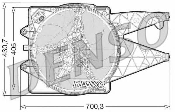 DENSO DER01020 Hub, engine cooling fan wheel DER01020