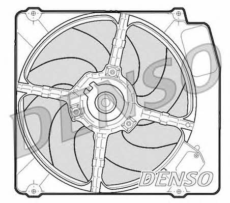 DENSO DER01203 Hub, engine cooling fan wheel DER01203