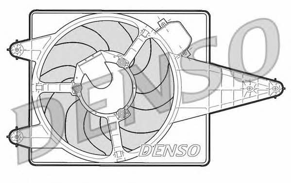 DENSO DER01204 Hub, engine cooling fan wheel DER01204