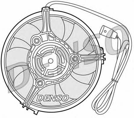 DENSO DER02001 Hub, engine cooling fan wheel DER02001