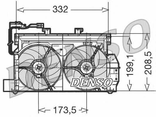 DENSO DER07001 Hub, engine cooling fan wheel DER07001