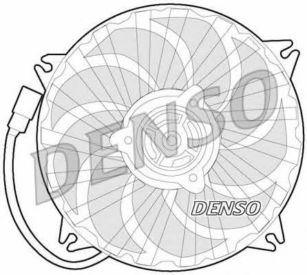 Radiator cooling fan Citroen Jumpy: DER07007 DENSO Hub, engine cooling fan wheel