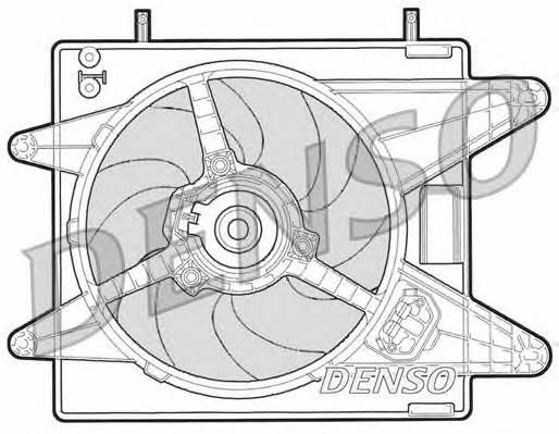 DENSO DER09001 Hub, engine cooling fan wheel DER09001