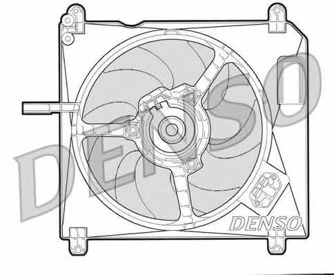 DENSO DER09002 Hub, engine cooling fan wheel DER09002