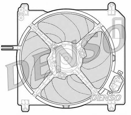 DENSO DER09007 Hub, engine cooling fan wheel DER09007