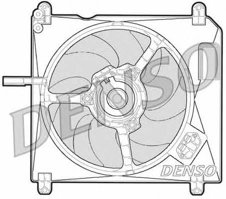 DENSO DER09010 Hub, engine cooling fan wheel DER09010