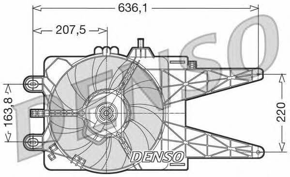DENSO DER09014 Hub, engine cooling fan wheel DER09014