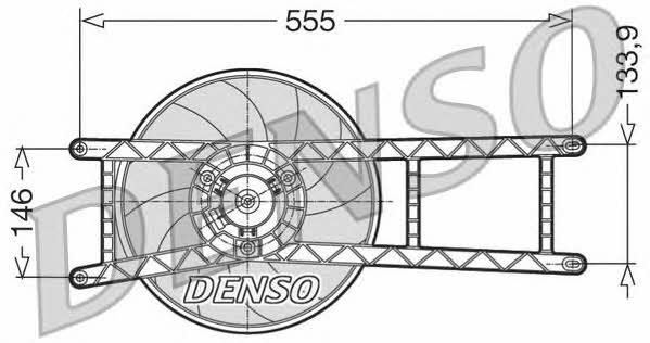 DENSO DER09017 Hub, engine cooling fan wheel DER09017