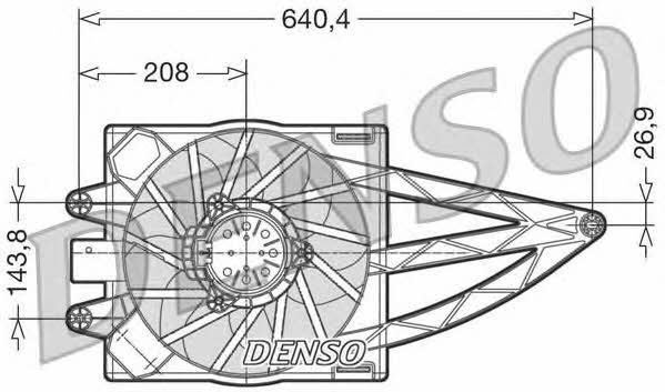 DENSO DER09018 Hub, engine cooling fan wheel DER09018