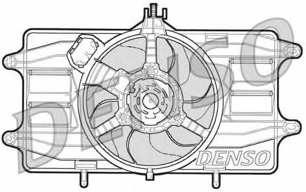 DENSO DER09020 Hub, engine cooling fan wheel DER09020