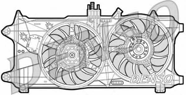 DENSO DER09025 Hub, engine cooling fan wheel DER09025