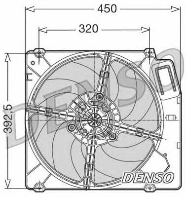 DENSO DER09028 Hub, engine cooling fan wheel DER09028