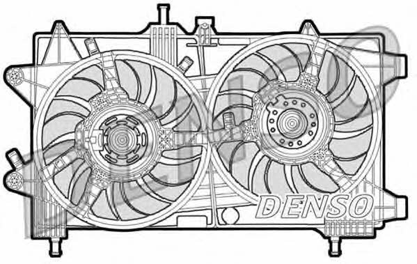 DENSO DER09043 Hub, engine cooling fan wheel DER09043