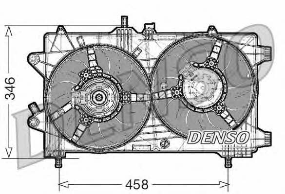 DENSO DER09044 Hub, engine cooling fan wheel DER09044