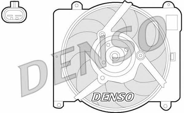 DENSO DER09054 Hub, engine cooling fan wheel DER09054