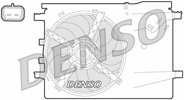 DENSO DER09058 Hub, engine cooling fan wheel DER09058