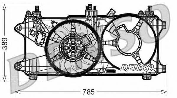 DENSO DER09084 Hub, engine cooling fan wheel DER09084