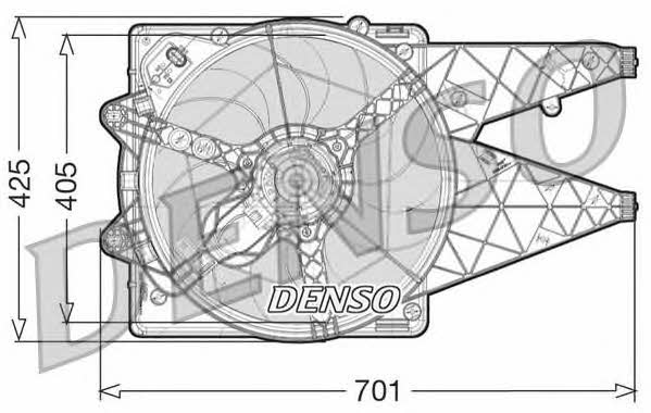 DENSO DER09101 Hub, engine cooling fan wheel DER09101