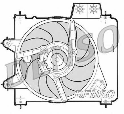 DENSO DER09244 Hub, engine cooling fan wheel DER09244