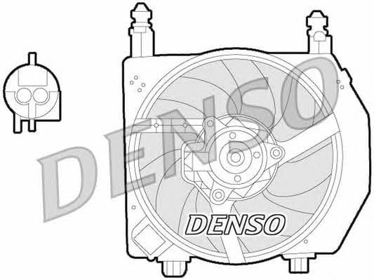 DENSO DER10006 Hub, engine cooling fan wheel DER10006