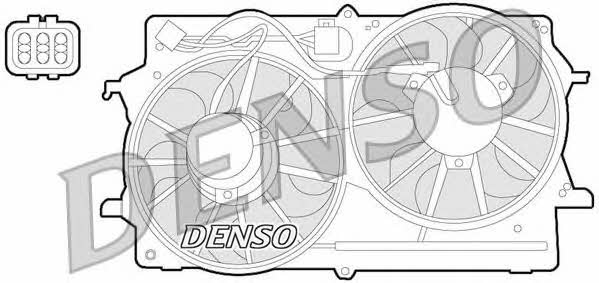 DENSO DER10007 Hub, engine cooling fan wheel DER10007