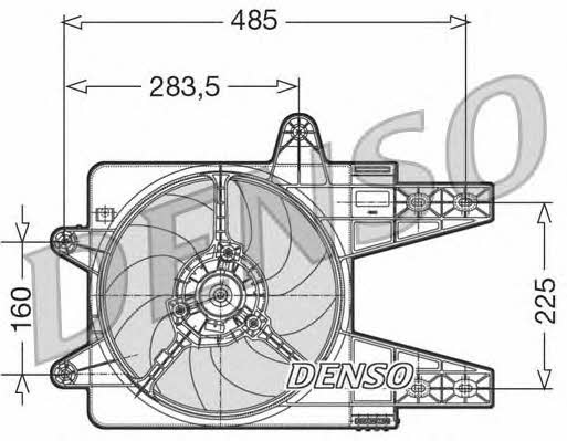 DENSO DER13003 Hub, engine cooling fan wheel DER13003