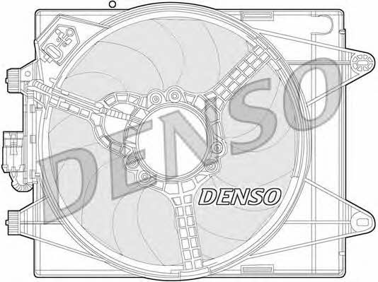 DENSO DER13005 Hub, engine cooling fan wheel DER13005