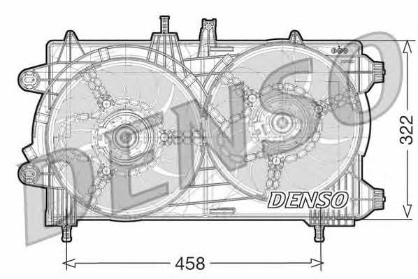 DENSO DER13008 Hub, engine cooling fan wheel DER13008