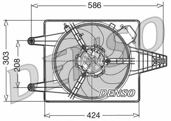 DENSO DER13010 Hub, engine cooling fan wheel DER13010