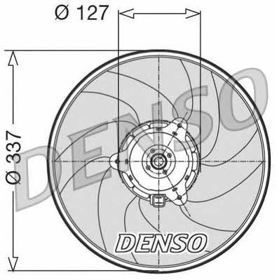 DENSO DER21004 Hub, engine cooling fan wheel DER21004