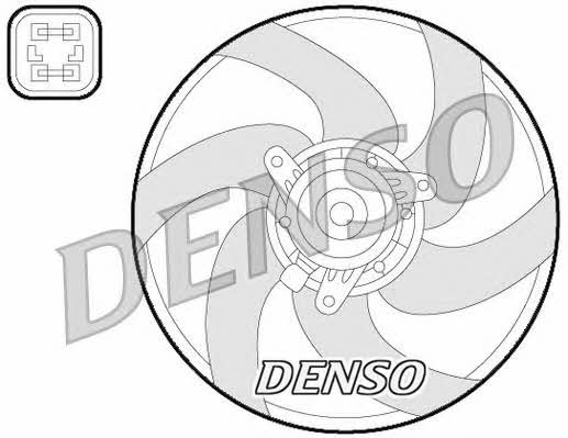 DENSO DER21022 Hub, engine cooling fan wheel DER21022