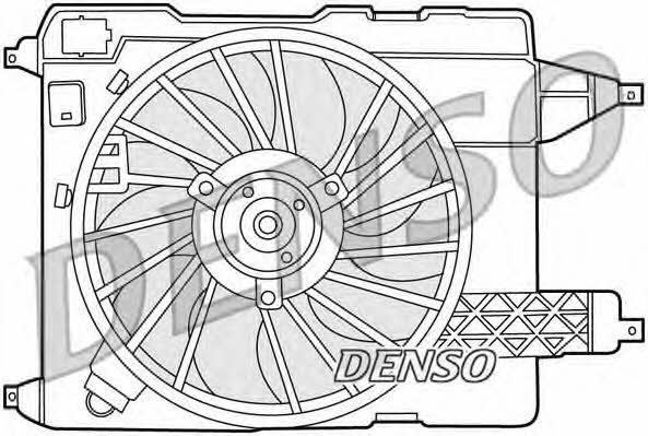 DENSO DER23002 Hub, engine cooling fan wheel DER23002