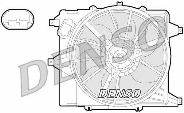 DENSO DER23003 Hub, engine cooling fan wheel DER23003