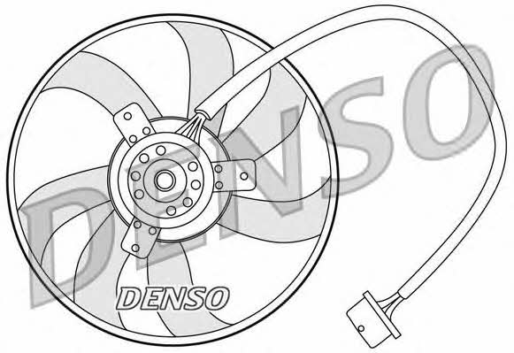 DENSO DER32003 Hub, engine cooling fan wheel DER32003