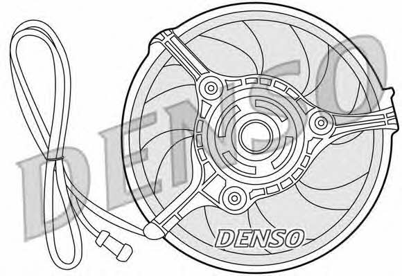 DENSO DER32008 Hub, engine cooling fan wheel DER32008