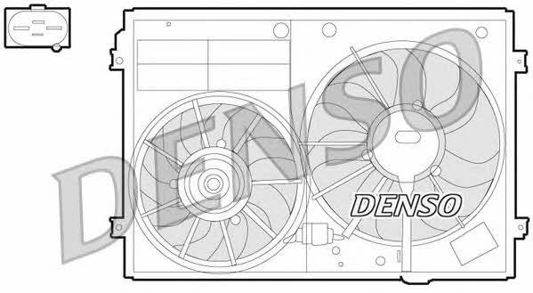 DENSO DER32012 Hub, engine cooling fan wheel DER32012