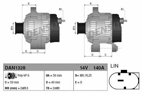Buy DENSO DAN1328 – good price at EXIST.AE!