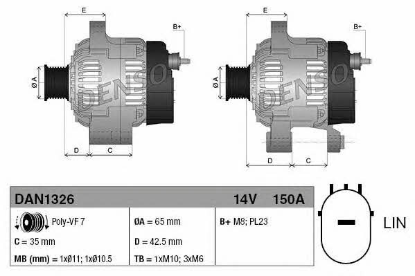 Buy DENSO DAN1326 – good price at EXIST.AE!