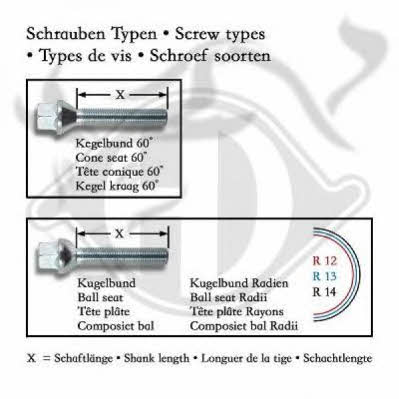 Diederichs 7770009 Wheel bolt 7770009