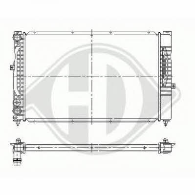 Diederichs 8101230 Radiator, engine cooling 8101230