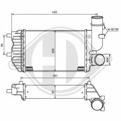 Diederichs 8348104 Intercooler, charger 8348104