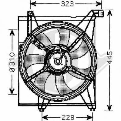 Diederichs 8655207 Hub, engine cooling fan wheel 8655207