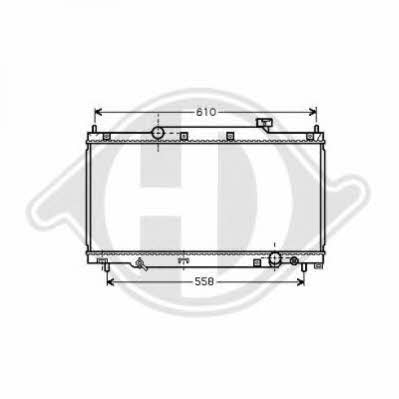 Diederichs 8520820 Radiator, engine cooling 8520820