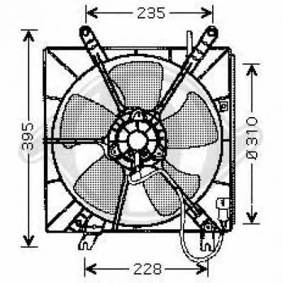 Diederichs 8521653 Hub, engine cooling fan wheel 8521653