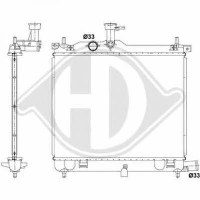 Diederichs 8685205 Radiator, engine cooling 8685205