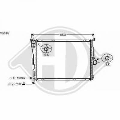 Diederichs 8127502 Radiator, engine cooling 8127502